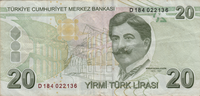 Preview 20 Liras, 2009 reverse