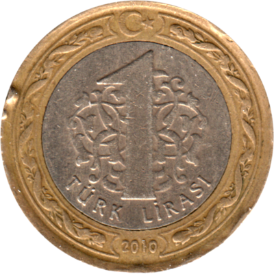 1 Lira, 2010 Reverse