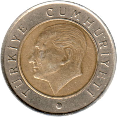50 kuruş, 2009 Obverse