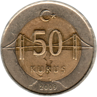 50 kuruş, 2009 Reverse