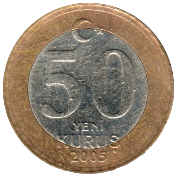 50 kuruş, 2005 Reverse