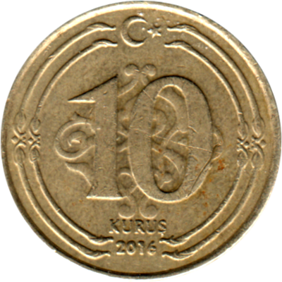 10 kuruş, 2016 Reverse