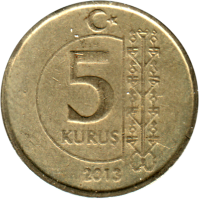 5 kuruş, 2013 Reverse