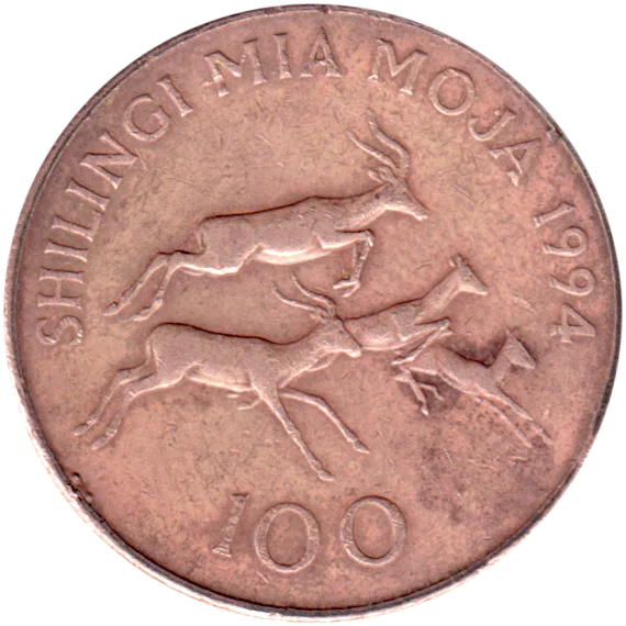 100 Shillings, 1994 Reverse