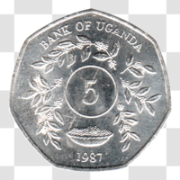 Preview 5 Shillings, 1987 reverse