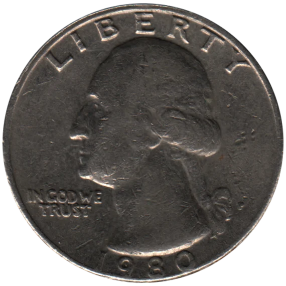 1 quarter, 1980 Obverse