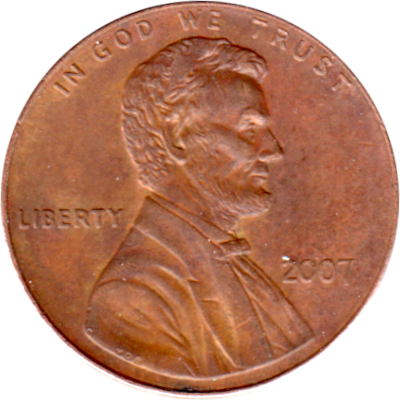 1 cent, 2007 Obverse