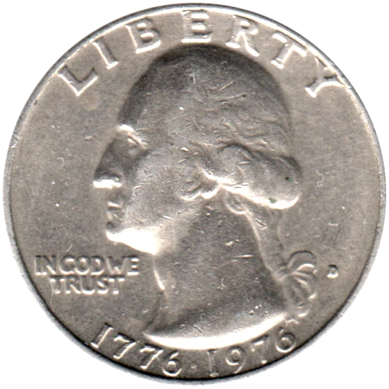 ¼ Dollar, 1976 Obverse