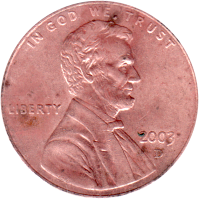 1 cent, 2003 Obverse