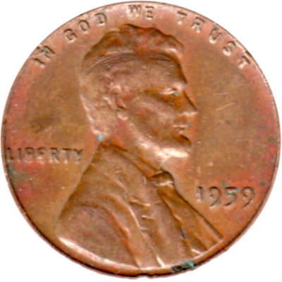 1 cent, 1959 Obverse