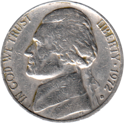 5 cents, 1972 Obverse