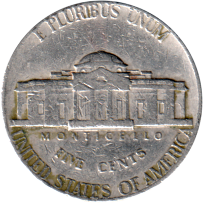 5 cents, 1972 Reverse