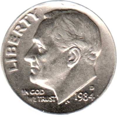 1 dime, 1984 Obverse