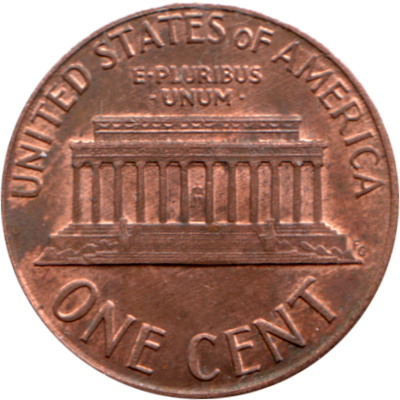 1 cent, 1987 Reverse