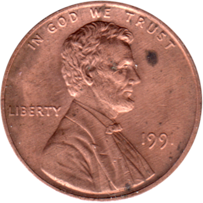 1 cent, 1991 Obverse