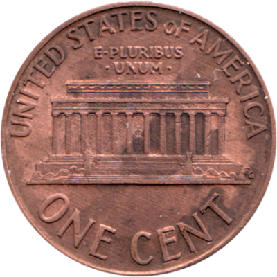 1 cent, 1991 Reverse