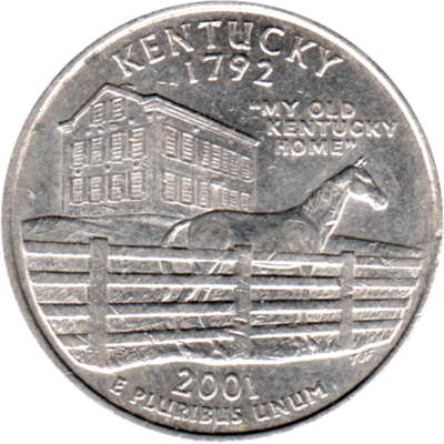 ¼ Dollar, 2001 Obverse