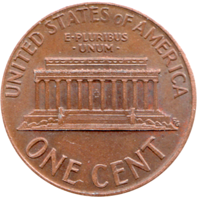 1 cent, 1992 Reverse