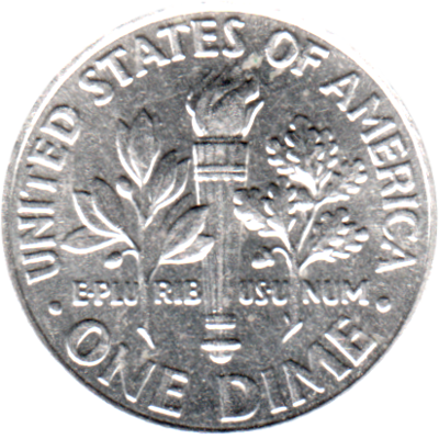 1 dime, 2019 Reverse