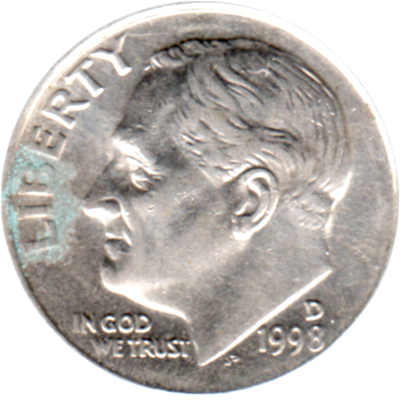 1 dime, 1998 Obverse