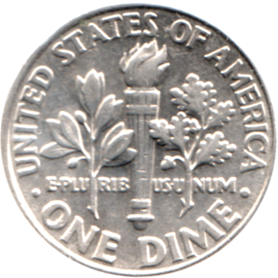 1 dime, 1998 Reverse
