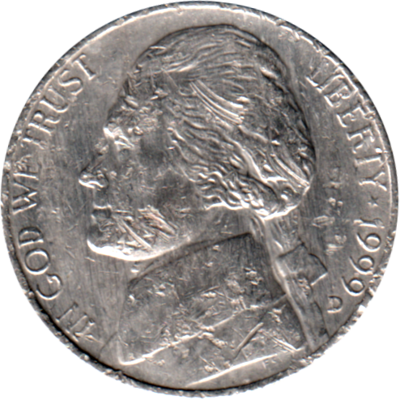 5 cents, 1999 Obverse