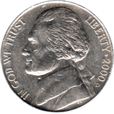 5 cents, 2000 Obverse