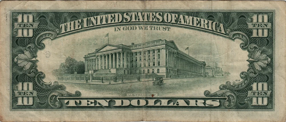 10 Dollars, 1995 Obverse