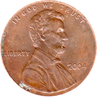 1 cent, 2004 Obverse