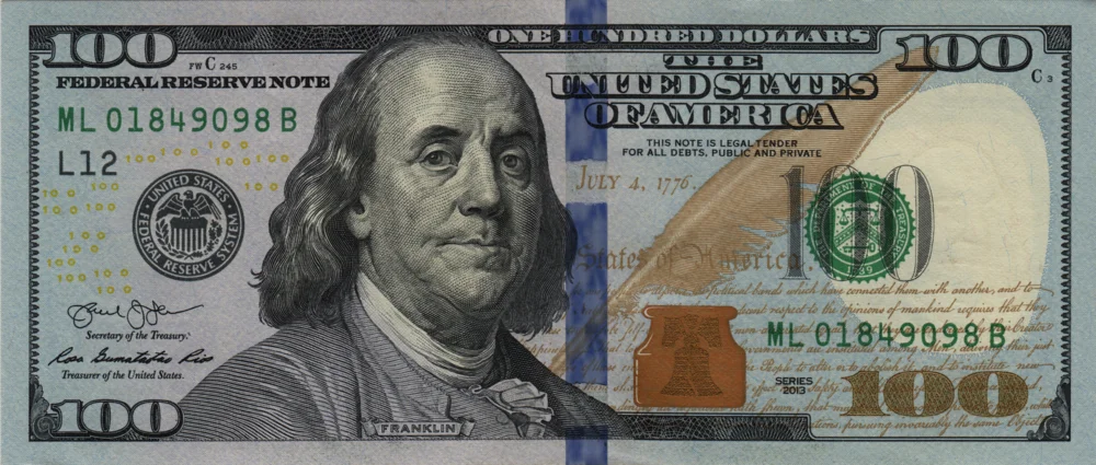 100 Dollars, 2013 Reverse