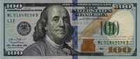 Preview 100 Dollars, 2013 reverse