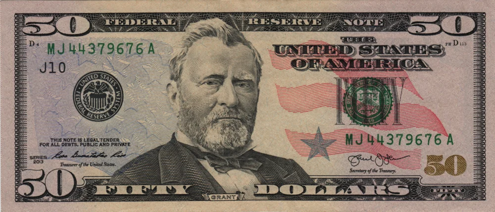 50 Dollars, 2013 Reverse