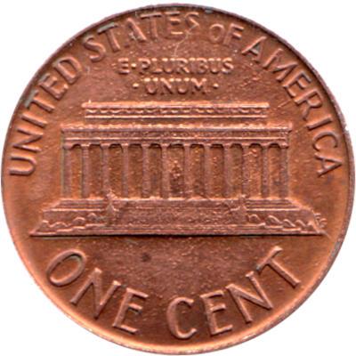 1 cent, 1987 Reverse
