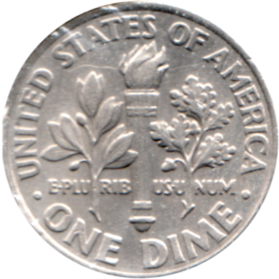 1 dime, 2001 Reverse
