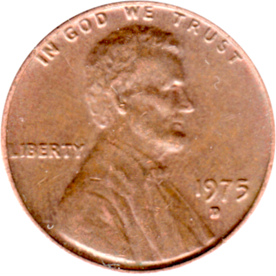 1 cent, 1975 Obverse