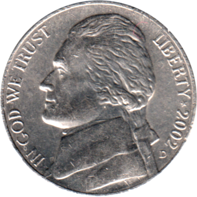 5 cents, 2002 Obverse