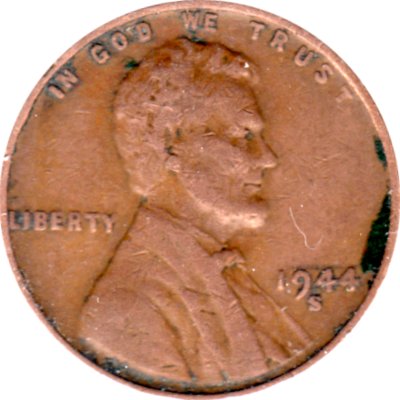 1 cent, 1944 Obverse