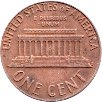 1 cent, 1974 Reverse