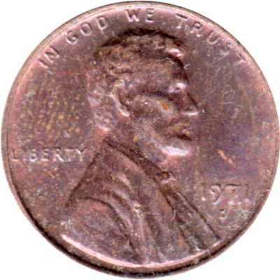 1 cent, 1971 Obverse