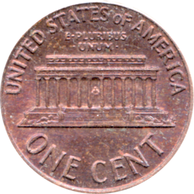 1 cent, 1971 Reverse