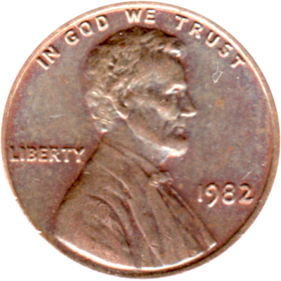 1 cent, 1982 Obverse
