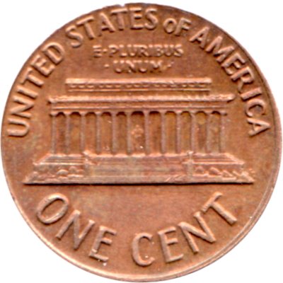 1 cent, 1972 Reverse