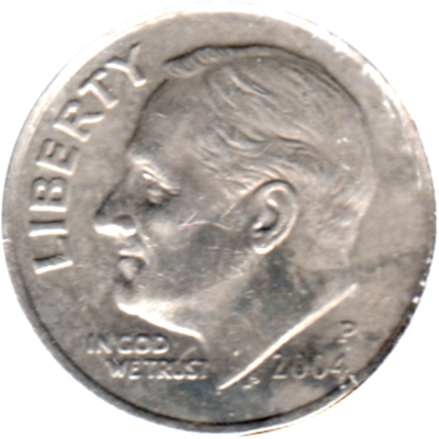 1 dime, 2004 Obverse