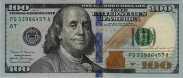 Preview 100 Dollars, 2017A reverse