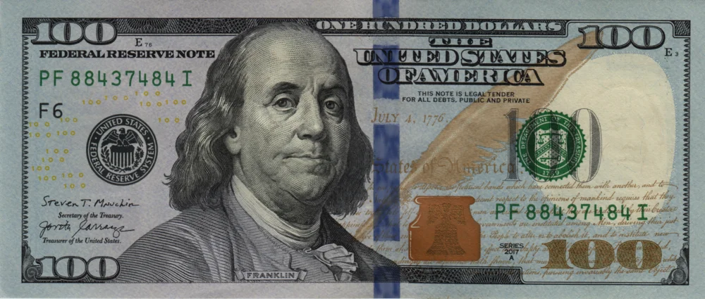 100 Dollars, 2017A Reverse