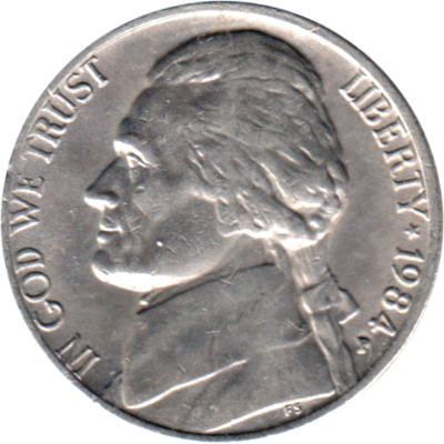5 cents, 1984 Obverse