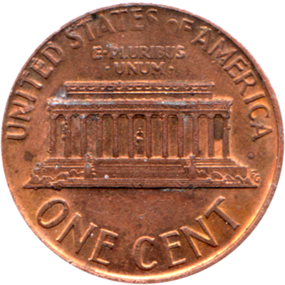 1 cent, 1988 Reverse