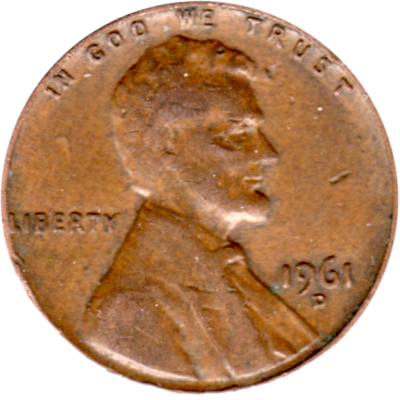 1 cent, 1961 Obverse
