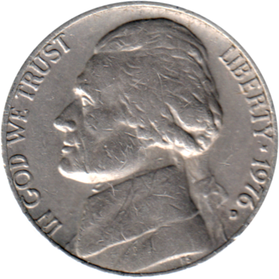 5 cents, 1976 Obverse
