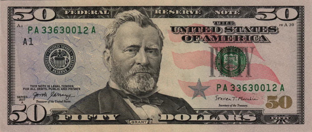 50 Dollars, 2017A Reverse